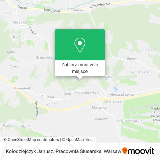 Mapa Kołodziejczyk Janusz. Pracownia Ślusarska