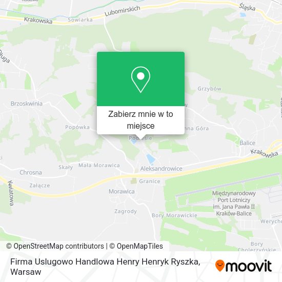 Mapa Firma Uslugowo Handlowa Henry Henryk Ryszka