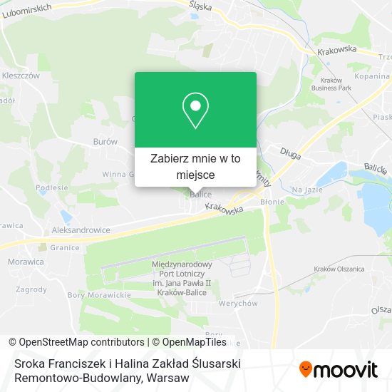 Mapa Sroka Franciszek i Halina Zakład Ślusarski Remontowo-Budowlany