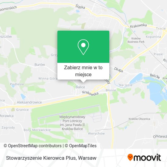 Mapa Stowarzyszenie Kierowca Plus