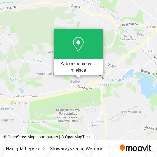 Mapa Nadejdą Lepsze Dni Stowarzyszenia