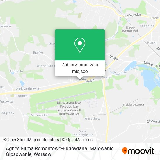 Mapa Agnes Firma Remontowo-Budowlana. Malowanie, Gipsowanie