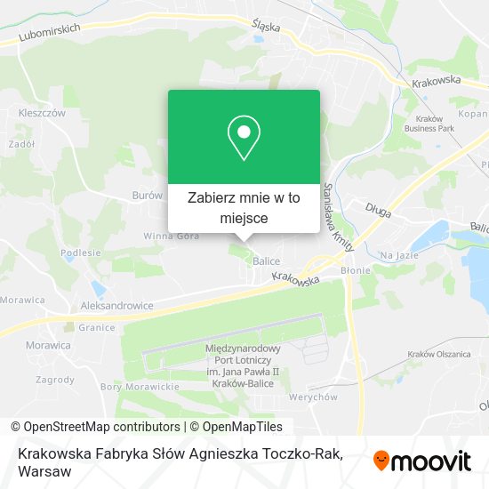 Mapa Krakowska Fabryka Słów Agnieszka Toczko-Rak