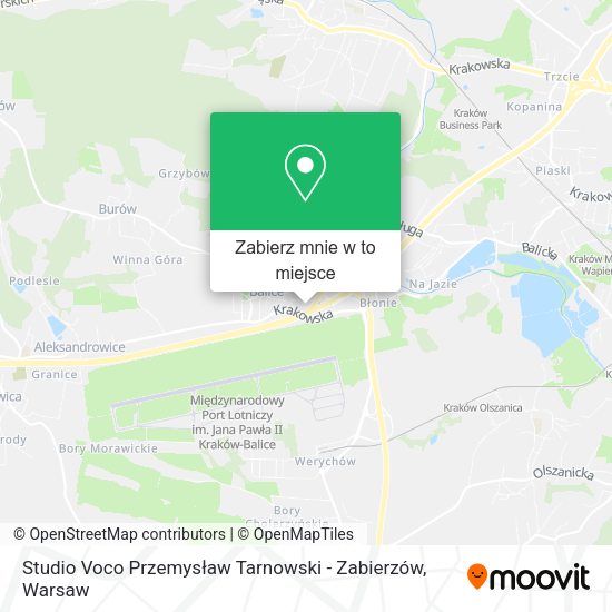 Mapa Studio Voco Przemysław Tarnowski - Zabierzów