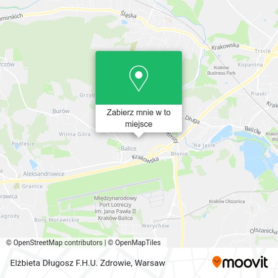 Mapa Elżbieta Długosz F.H.U. Zdrowie