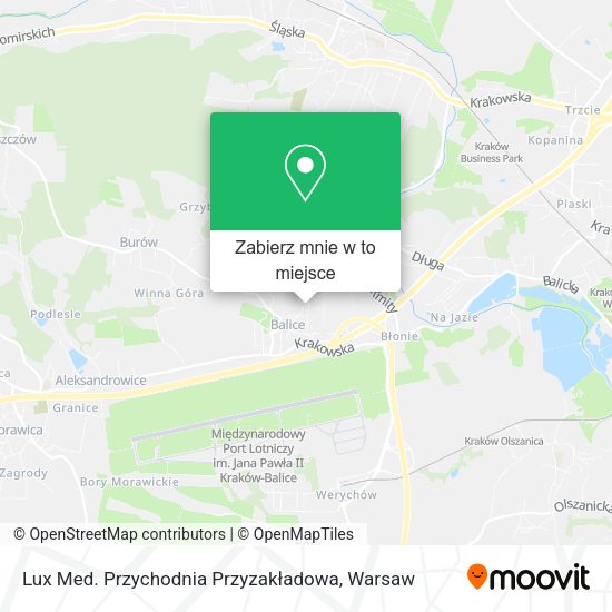 Mapa Lux Med. Przychodnia Przyzakładowa