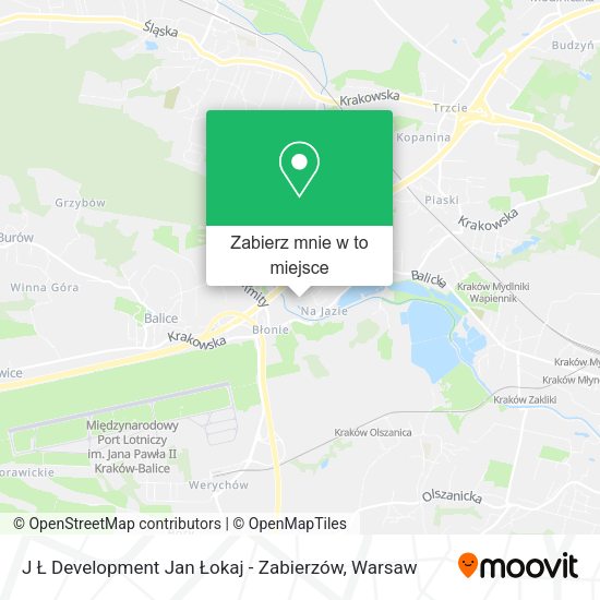 Mapa J Ł Development Jan Łokaj - Zabierzów