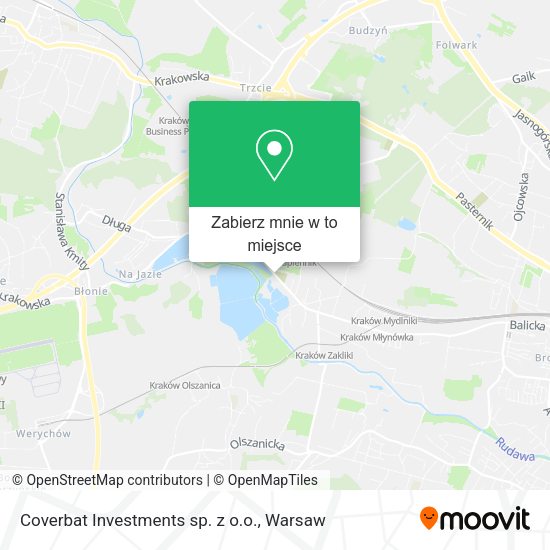 Mapa Coverbat Investments sp. z o.o.