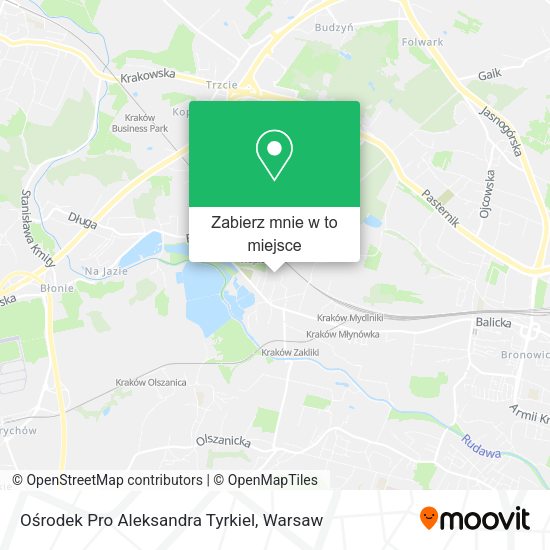 Mapa Ośrodek Pro Aleksandra Tyrkiel