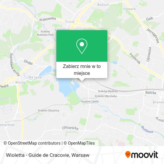 Mapa Wioletta - Guide de Cracovie