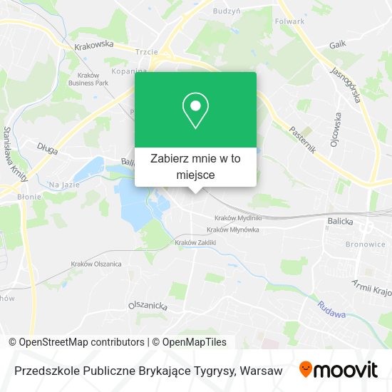 Mapa Przedszkole Publiczne Brykające Tygrysy