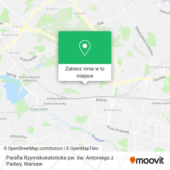 Mapa Parafia Rzymskokatolicka pw. św. Antoniego z Padwy