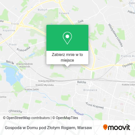 Mapa Gospoda w Domu pod Złotym Rogiem