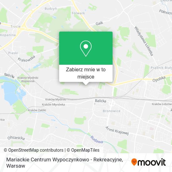 Mapa Mariackie Centrum Wypoczynkowo - Rekreacyjne