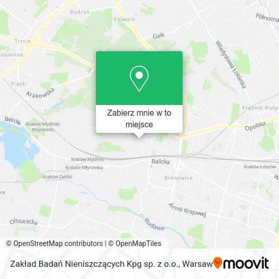 Mapa Zakład Badań Nieniszczących Kpg sp. z o.o.