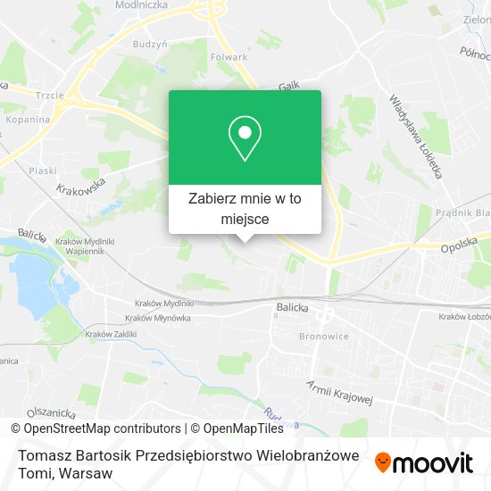 Mapa Tomasz Bartosik Przedsiębiorstwo Wielobranżowe Tomi