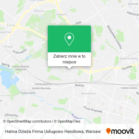 Mapa Halina Dzieża Firma Usługowo Handlowa