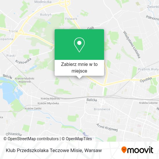 Mapa Klub Przedszkolaka Teczowe Misie