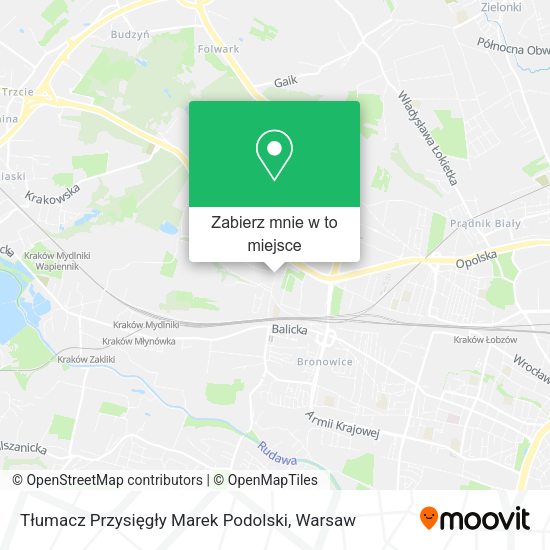 Mapa Tłumacz Przysięgły Marek Podolski