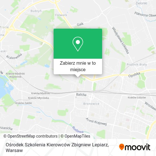 Mapa Ośrodek Szkolenia Kierowców Zbigniew Lepiarz