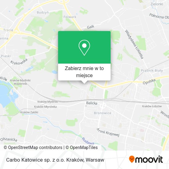 Mapa Carbo Katowice sp. z o.o. Kraków