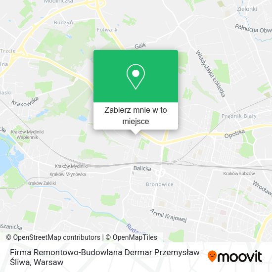 Mapa Firma Remontowo-Budowlana Dermar Przemysław Śliwa