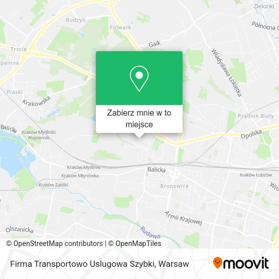 Mapa Firma Transportowo Uslugowa Szybki