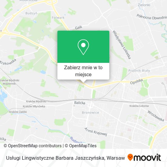 Mapa Usługi Lingwistyczne Barbara Jaszczyńska