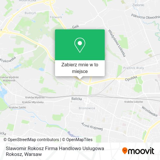 Mapa Slawomir Rokosz Firma Handlowo Uslugowa Rokosz