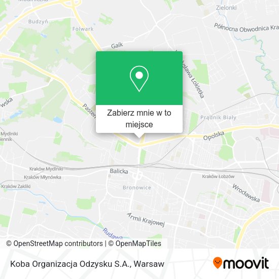 Mapa Koba Organizacja Odzysku S.A.