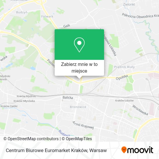 Mapa Centrum Biurowe Euromarket Kraków