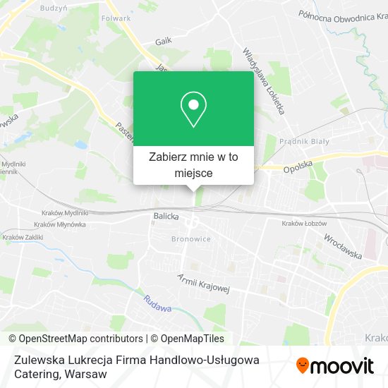 Mapa Zulewska Lukrecja Firma Handlowo-Usługowa Catering