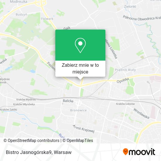 Mapa Bistro Jasnogórska9