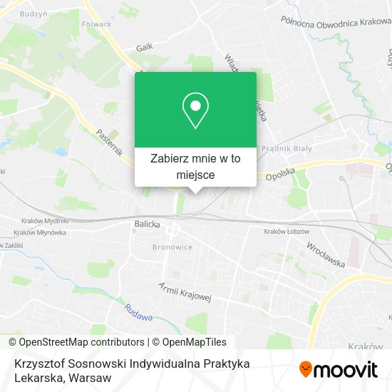 Mapa Krzysztof Sosnowski Indywidualna Praktyka Lekarska