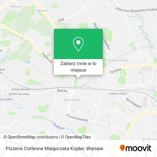 Mapa Pizzeria Corleone Małgorzata Kojder