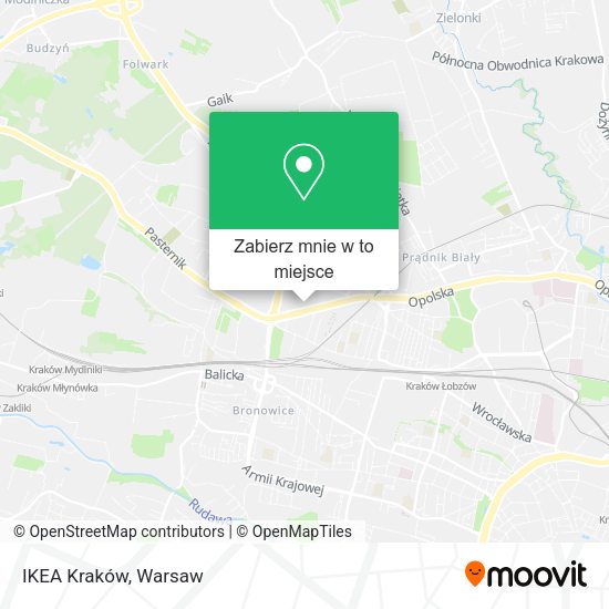 Mapa IKEA Kraków