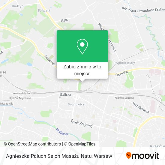 Mapa Agnieszka Paluch Salon Masażu Natu