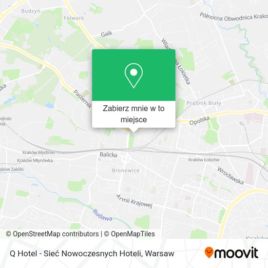 Mapa Q Hotel - Sieć Nowoczesnych Hoteli