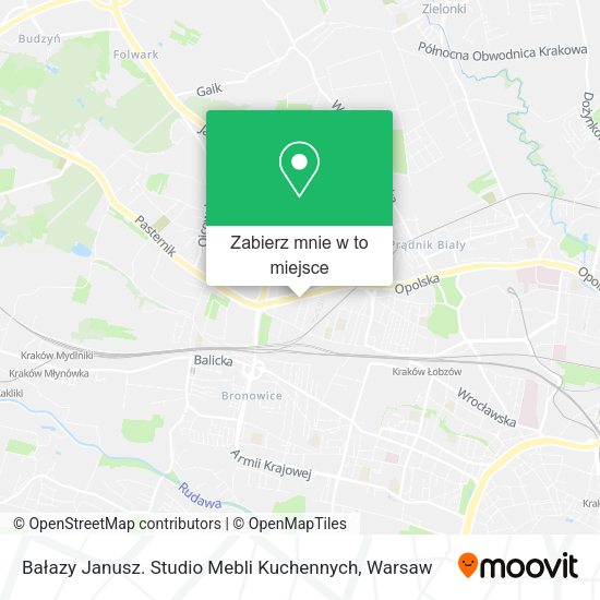 Mapa Bałazy Janusz. Studio Mebli Kuchennych