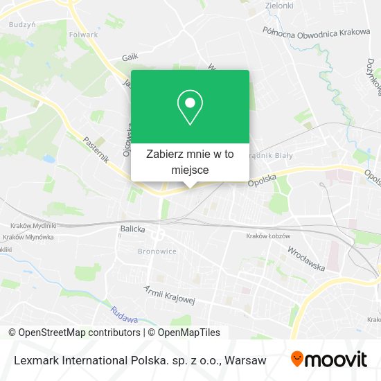 Mapa Lexmark International Polska. sp. z o.o.