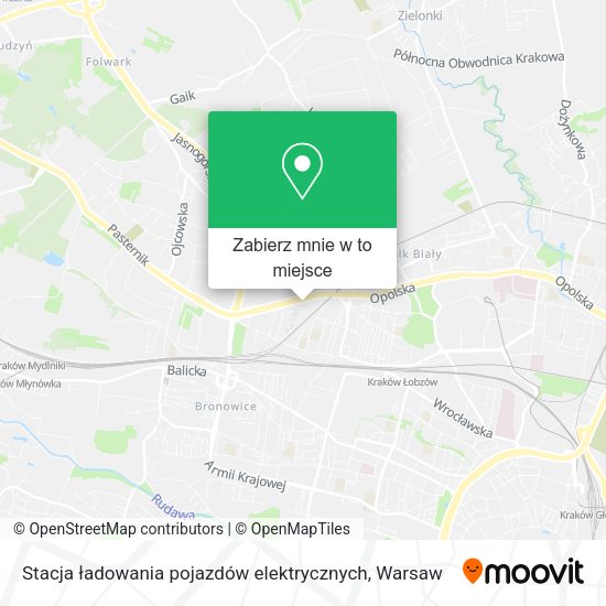 Mapa Stacja ładowania pojazdów elektrycznych