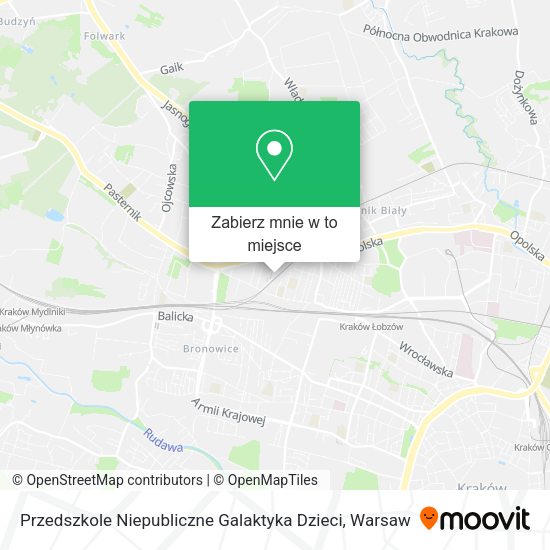 Mapa Przedszkole Niepubliczne Galaktyka Dzieci