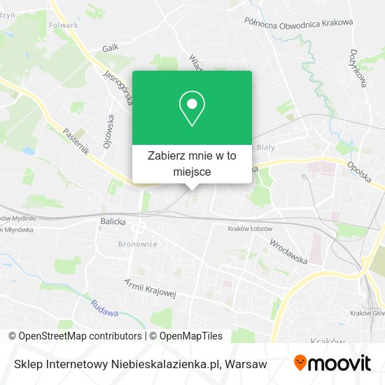 Mapa Sklep Internetowy Niebieskalazienka.pl