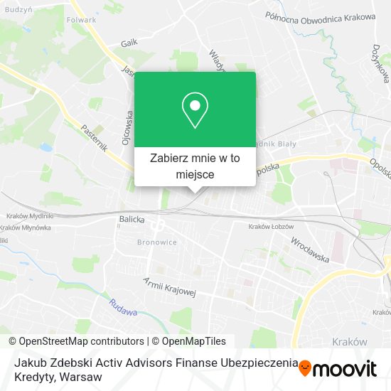 Mapa Jakub Zdebski Activ Advisors Finanse Ubezpieczenia Kredyty