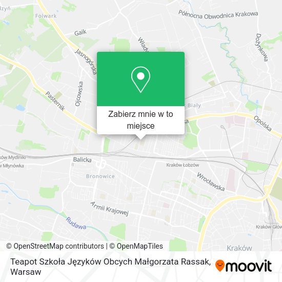 Mapa Teapot Szkoła Języków Obcych Małgorzata Rassak