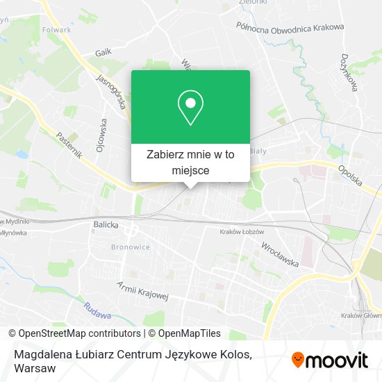 Mapa Magdalena Łubiarz Centrum Językowe Kolos