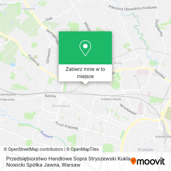 Mapa Przedsiębiorstwo Handlowe Sopra Stryszewski Kukla Nowicki Spółka Jawna