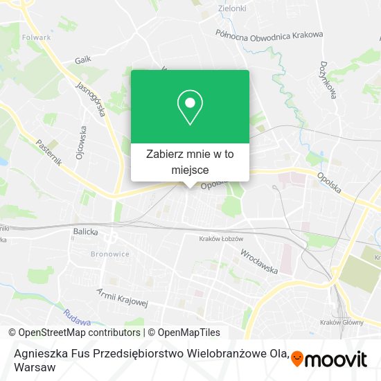 Mapa Agnieszka Fus Przedsiębiorstwo Wielobranżowe Ola