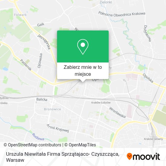 Mapa Urszula Niewitała Firma Sprzątajaco- Czyszcząca