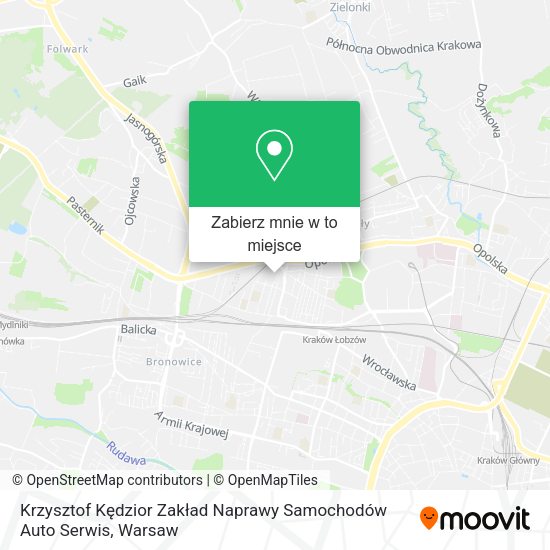 Mapa Krzysztof Kędzior Zakład Naprawy Samochodów Auto Serwis